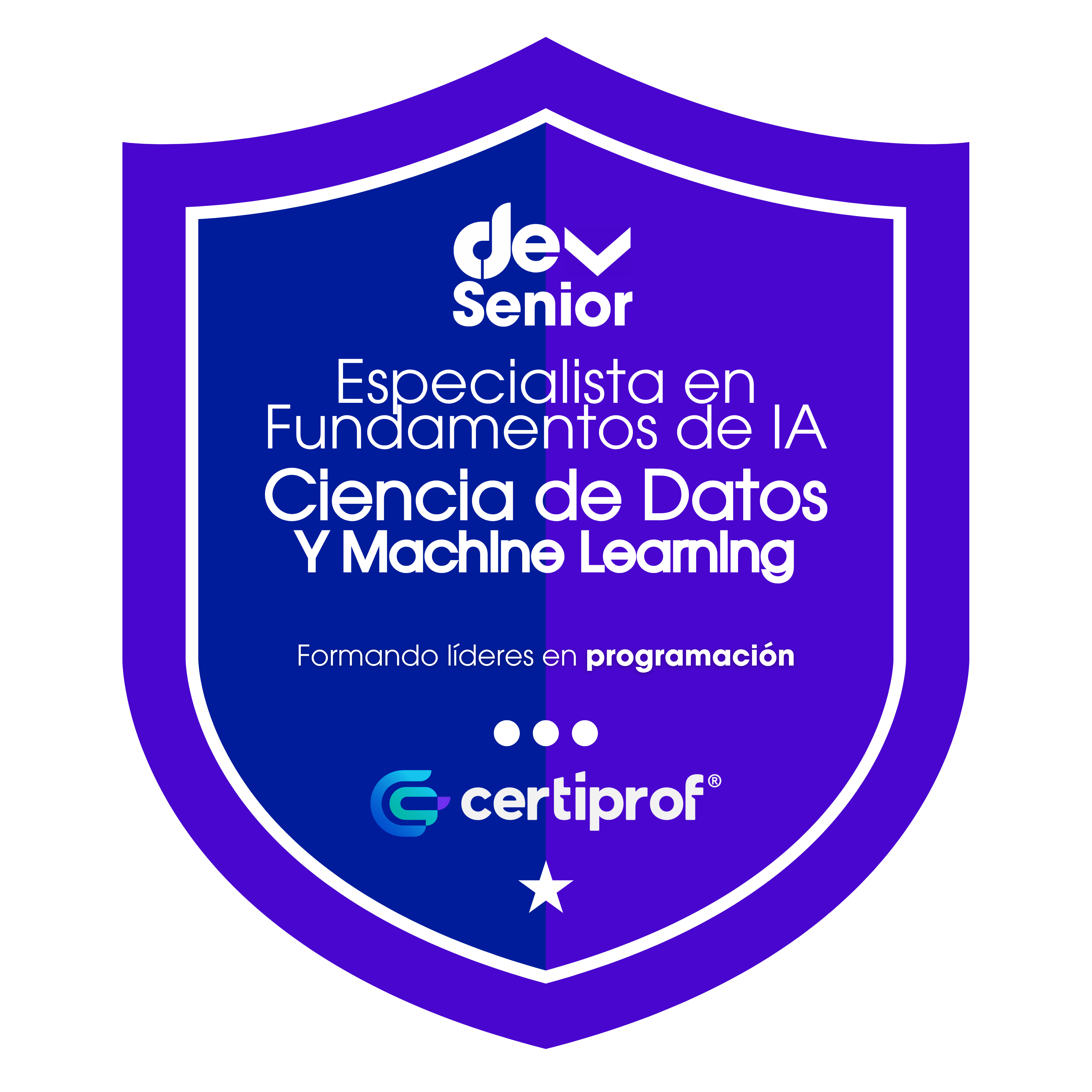 Insignia Especialista en Fundamentos de IA Ciencia de Datos y Machine Learning